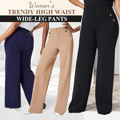 💥Hot Sales-49% OFF💖Women's Plus Size High Stretch High-Waist Wide-Leg Pants
