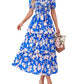 🌸 Ditsy Floral Square Neck Mini Dress | Stretch Smocked Bodice & Puff Sleeves 💐