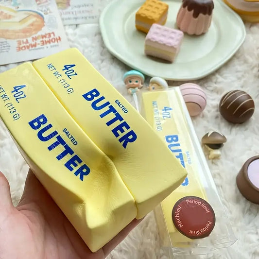 🥳2026 HOT SALE🧈✨50K+ SOLD! Super Soft Squishy Butter Scent Stick Stress Toy