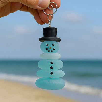 🔥LAST DAY 49% OFF -🌊Coastal Christmas Sea Glass Ornaments✨Crafted by Hand & Shaped by Nature