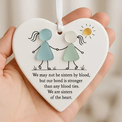 🔥Big Sale✨Heart-Shaped Sea Glass HANGING ORNAMENT