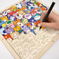 Free Shipping🧩Wooden Coloring Puzzle 🎨With coloring pens