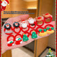🎁Christmas Hot Sale - 🎄10pcs/Set Cute Christmas Hair Scrunchies, Ideal For Holiday Hairstyles🎀