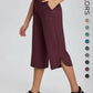 👖 Women's Wide Leg Yoga Capris – High Waisted with Pockets, Quick Dry, Lightweight, UPF 50+ Sun Protection – Loose Comfy for Hiking, Gym, Travel & Outdoor Workout ☀️