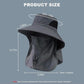 ☀️2026 HOT SALE 49% OFF🧢Wide Brim Sun Protection Hat with Removable Face&Neck Flap Cover for Men Women