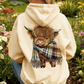 🎅LAST DAY SALE 50% OFF💖🎁Cute Highland Cow Cozy Fleece-Lined Hooded Sweatshirt🦬3