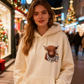 🎅LAST DAY SALE 50% OFF💖🎁Cute Highland Cow Cozy Fleece-Lined Hooded Sweatshirt🦬3