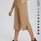 👖 Women's Wide Leg Yoga Capris – High Waisted with Pockets, Quick Dry, Lightweight, UPF 50+ Sun Protection – Loose Comfy for Hiking, Gym, Travel & Outdoor Workout ☀️