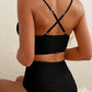 💥LAST DAY 49% OFF💥2 Piece Bikini Set U-Wire Cutout Swimsuit High Waisted Textured
