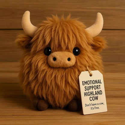 🎄Christmas Hot Sale 48% OFF🎅🐮 Emotional Support Highland Cow - Ultra Soft Plush! 🧡