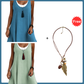 🌟LAST DAY SALE: ONLY ￡10.99!!🎁💃Women's Casual Loose Sleeveless Fake Two Piece Tank Dress