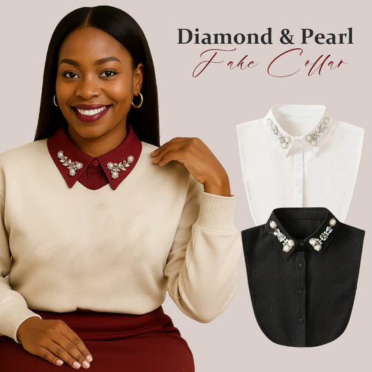 🎉LAST DAY SALE 60% OFF👗Diamond And Pearl Fake Collar