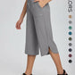 👖 Women's Wide Leg Yoga Capris – High Waisted with Pockets, Quick Dry, Lightweight, UPF 50+ Sun Protection – Loose Comfy for Hiking, Gym, Travel & Outdoor Workout ☀️