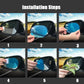 4Pcs Car Rearview Mirror Film
