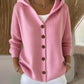 🔥Limited Hot Sale 50% OFF🎁🧥Women Cotton Plain Long Sleeve Comfy Casual Cardigan