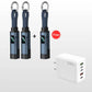 🔥Limited Time SALE 50% OFF🔥4-in-1 Digital Display Keychain Charging Cable