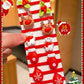 🎁Christmas Hot Sale - 🎄10pcs/Set Cute Christmas Hair Scrunchies, Ideal For Holiday Hairstyles🎀