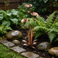 Copper Calla Lily Garden Stake with Bells – Elegant Outdoor Chime Decor 🌿