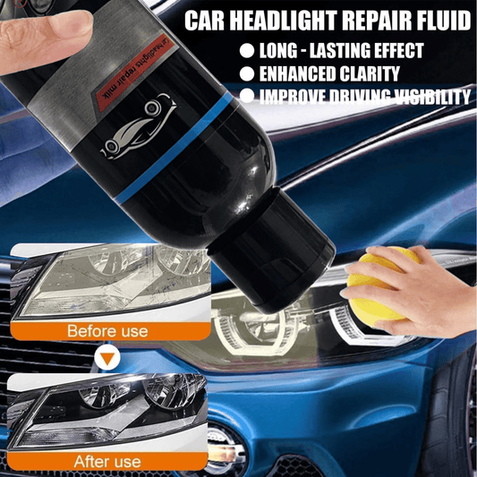 🔥Premium Car Headlight Restoration Agent – Restore Clarity, Eliminate Yellowing & Improve Night Visibility