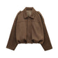 Trendy Autumn Military Short Jacket for Women