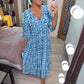 💥🔥Last Day Sale 49%🔥💐✨Bohemian casual print V-neck waist wrap long dress