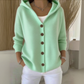 🔥Limited Hot Sale 50% OFF🎁🧥Women Cotton Plain Long Sleeve Comfy Casual Cardigan