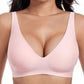 💃LAST DAY SPECIAL PRICE!!💃 Jelly Wireless Womens Comfortable Wireless Bras Push Up Bralettes Seamless Tshirts Bras Deep V Everyday Bras