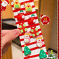 🎁Christmas Hot Sale - 🎄10pcs/Set Cute Christmas Hair Scrunchies, Ideal For Holiday Hairstyles🎀
