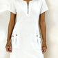 Spring Hot Sale 50% OFF!!🌿🌸Women's Half-Zip Button Pocket Dress