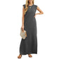 🥳SUMMER HOT SALE 50% OFF! 💞🌿Women Loose Split Wrinkle-Free Long Dress