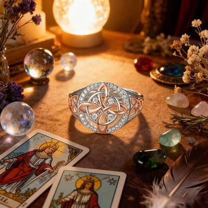🔥Last Day 50% OFF - 🔮Handmade Witch’s Return-Knot Protection Ring✨