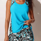☀️2026 HOT SALE 49% OFF👙🌸Blouson Tankini Swimsuits for Women Tummy Control Two Piece Bathing Suits with Sporty Pockets Swim Shorts