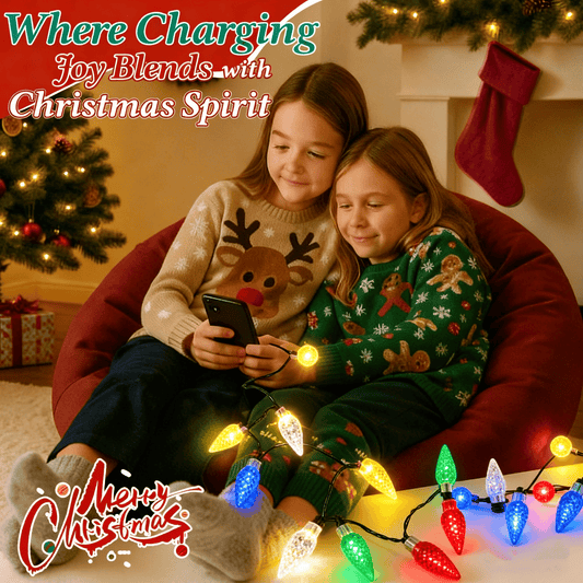 🎅💫Charging cable for colored lights🎄✨ Charging my phone in full holiday spirit 🔋