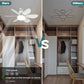 🔥SUMMER SALE - 49% OFF🔥 Bright Cool Ceiling Socket Fan & Light with Remote