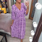 💥🔥Last Day Sale 49%🔥💐✨Bohemian casual print V-neck waist wrap long dress