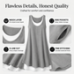 🌟LAST DAY SALE: ONLY ￡10.99!!🎁💃Women's Casual Loose Sleeveless Fake Two Piece Tank Dress