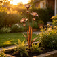 Copper Calla Lily Garden Stake with Bells – Elegant Outdoor Chime Decor 🌿