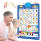 🚀2025 New Talking Wall Chart for Kids – English & Spanish Learning Poster with Songs, ABCs, Numbers, Animal words & Piano