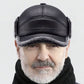 💥LAST DAY SALE 60% OF🧢🐂New Men's Winter Hat with Sheepskin Flat Top Earmuffs