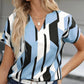 💥LAST DAY 49% OFF💥Women's Plus Size Color Block Shirt Blouse Short