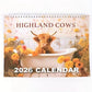 🔥LAST DAY 50% OFF -📅2026 Bathtub Highland Cow Calendar