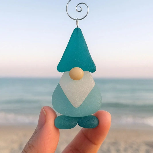 🔥LAST DAY 49% OFF -🌊Coastal Christmas Sea Glass Ornaments✨Crafted by Hand & Shaped by Nature