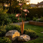 Copper Calla Lily Garden Stake with Bells – Elegant Outdoor Chime Decor 🌿