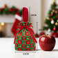 🍎Christmas Velvet Gift Bags, Drawstring Pouches with Handle, Xmas Santa Treat Sacks for Christmas Eve Apple, Candy & Small Gifts