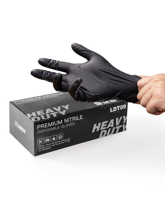 🔥Christmas Sale 49% OFF🎅100/50PCS Black Nitrile Disposable Glove