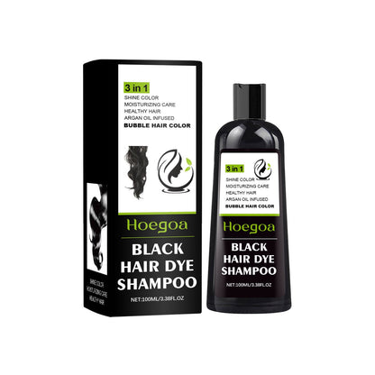 Hair Dye 3-in-1 Shampoo Haircare, Cover Gray Hairs, 10 Mins Hair Coloring, Plant Extracts, Long Lasting, Mild, Moisture (100 mL)