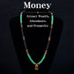✨ Money Attraction Necklace With GreenAventurine & Tiger Eye Pendant Healing Crystal Stone