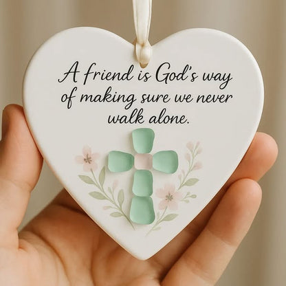 💞LAST DAY SALE 70% OFF!🧣✨️A Friend is God's Way" Religious Ornament