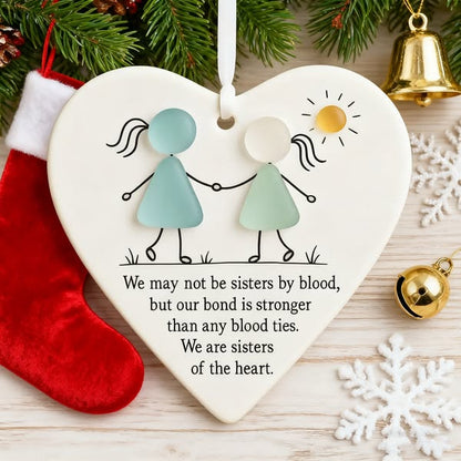 💞LAST DAY SALE 70% OFF!🧣✨️Heart-Shaped Sea Glass Friendship Decor🌊✨Shaped by Nature & Crafted by Hand💝