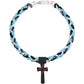 ✝️Triple-Rope Tornado Baseball Necklace – Cross Charm Pendant with "I CAN DO ALL THINGS PHL4:13"⚾